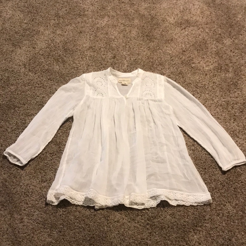 Ralph Lauren white long sleeve shirt, size S
